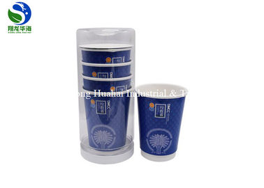 Biodegradable Instant Tea Cups Daisy Pattern Reusable With Thick Bottom